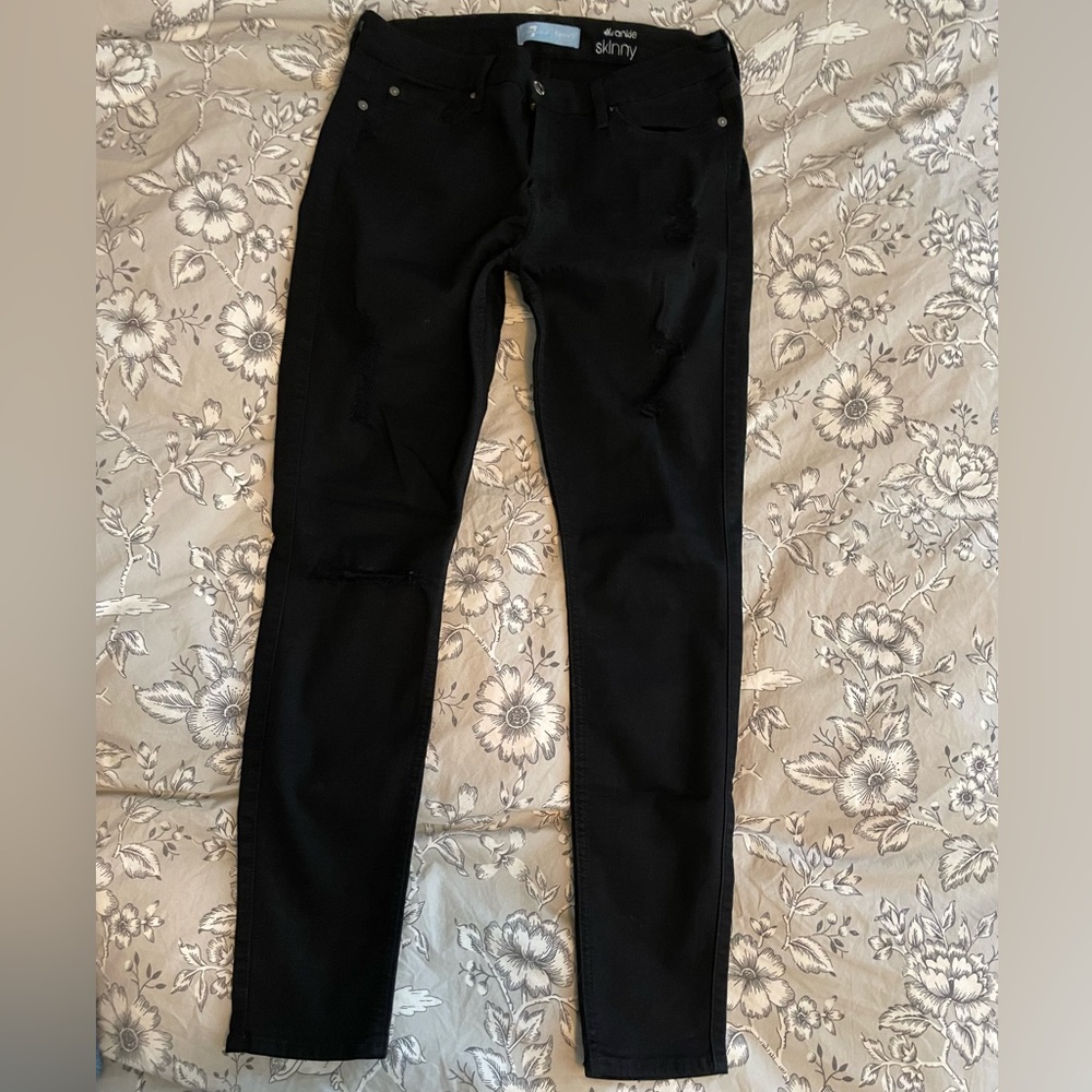 7 for all mankind ‘the ankle skinny’ Black, sz 30
